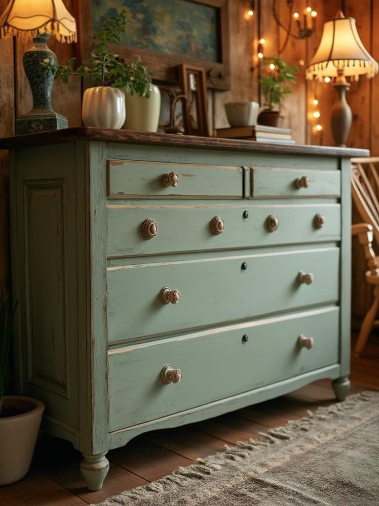 21 Vintage Decor for Bedroom Ideas That Are Straight Out of a Dream (Boho Bliss Inside!) 30 Vintage Decor for Bedroom Ideas - Painted Furniture Flair