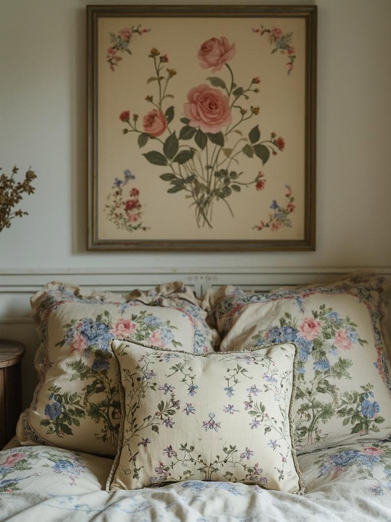 21 Vintage Decor for Bedroom Ideas That Are Straight Out of a Dream (Boho Bliss Inside!) 17 Vintage Decor for Bedroom Ideas - Faded Florals Forever