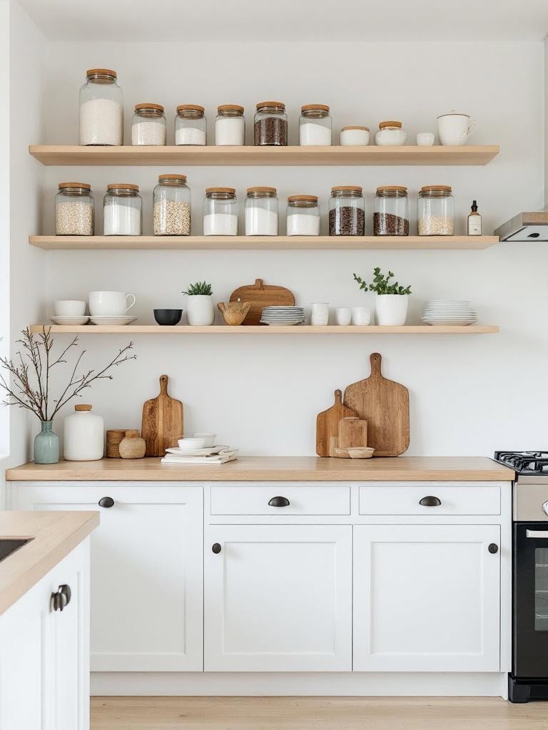 17 Coastal Kitchen Designs That Feel Like a Deep Breath of Ocean Breeze 20 Coastal Kitchen Designs - Glass Jars and Cork Tops (The Simple Life)