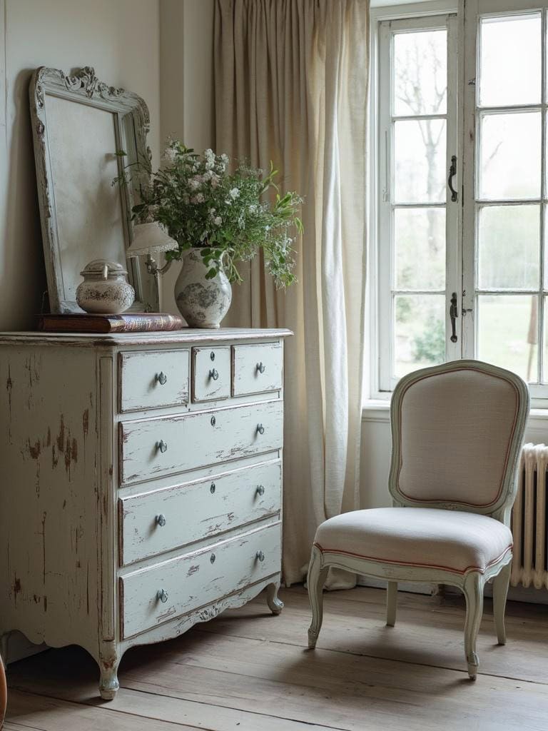 French English Cottage Living Room - Painted Furniture: Charm with Character