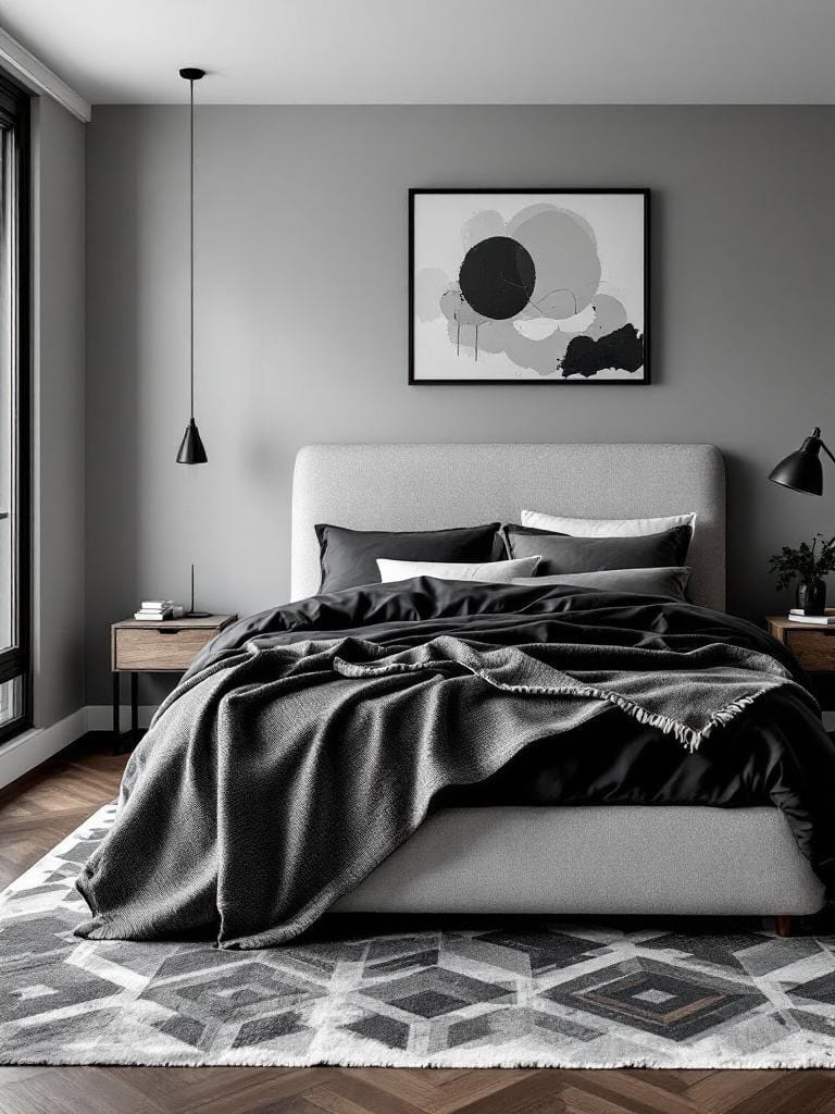 Mens Bedroom Ideas - Master of Grey