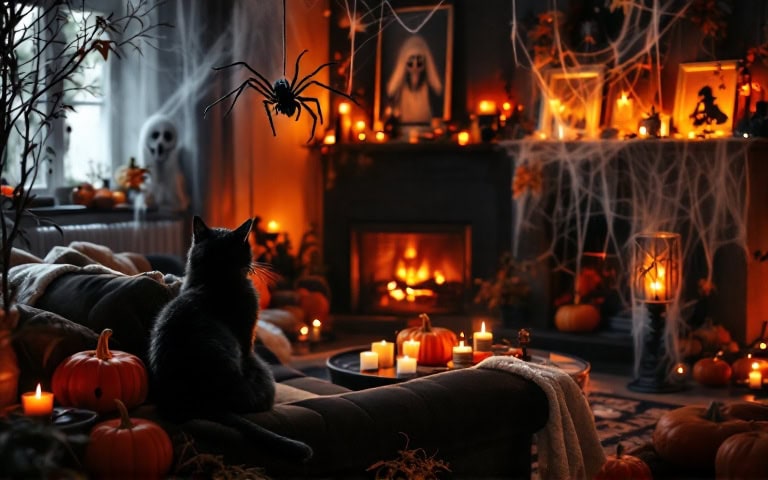 19 Spooky Halloween Living Room Decor Ideas