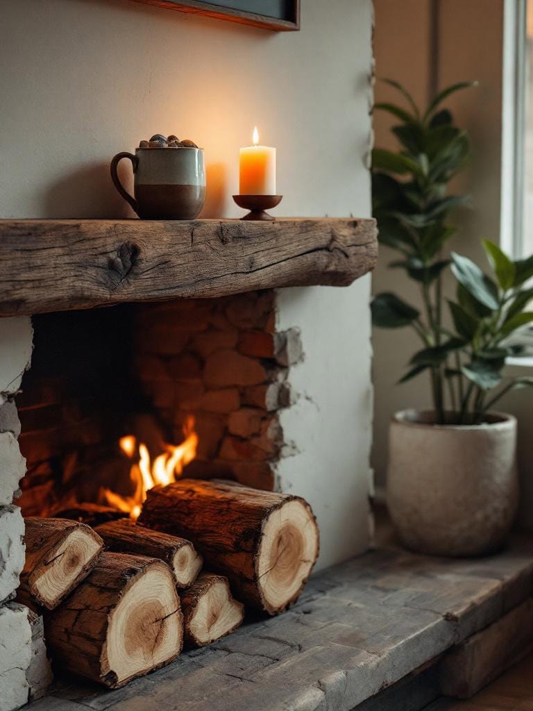 Winter Mantel Magic: 17 Stunning Scapes Sans Christmas Decor (Seriously, You'll Love This) 24 Winter Mantel Magic Christmas Decor - The Warm Hearth Glow
