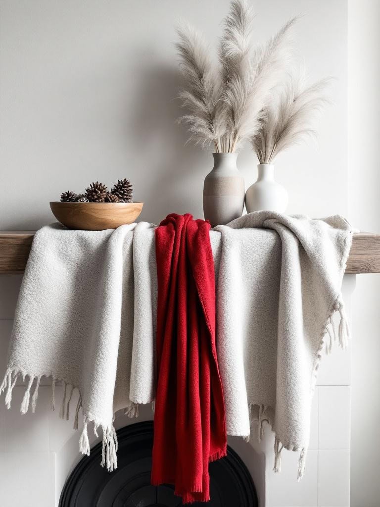 Winter Mantel Magic: 17 Stunning Scapes Sans Christmas Decor (Seriously, You'll Love This) 14 Winter Mantel Magic Christmas Decor - Monochrome Magic
