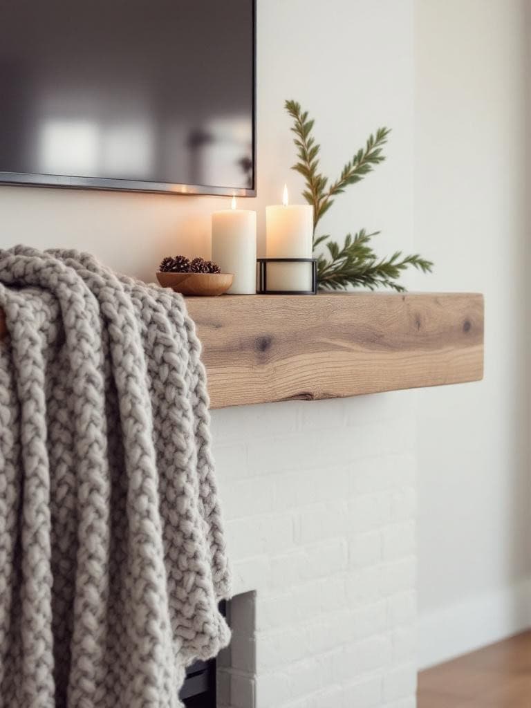 Winter Mantel Magic: 17 Stunning Scapes Sans Christmas Decor (Seriously, You'll Love This) 16 Winter Mantel Magic Christmas Decor - The Cozy Knit Nook