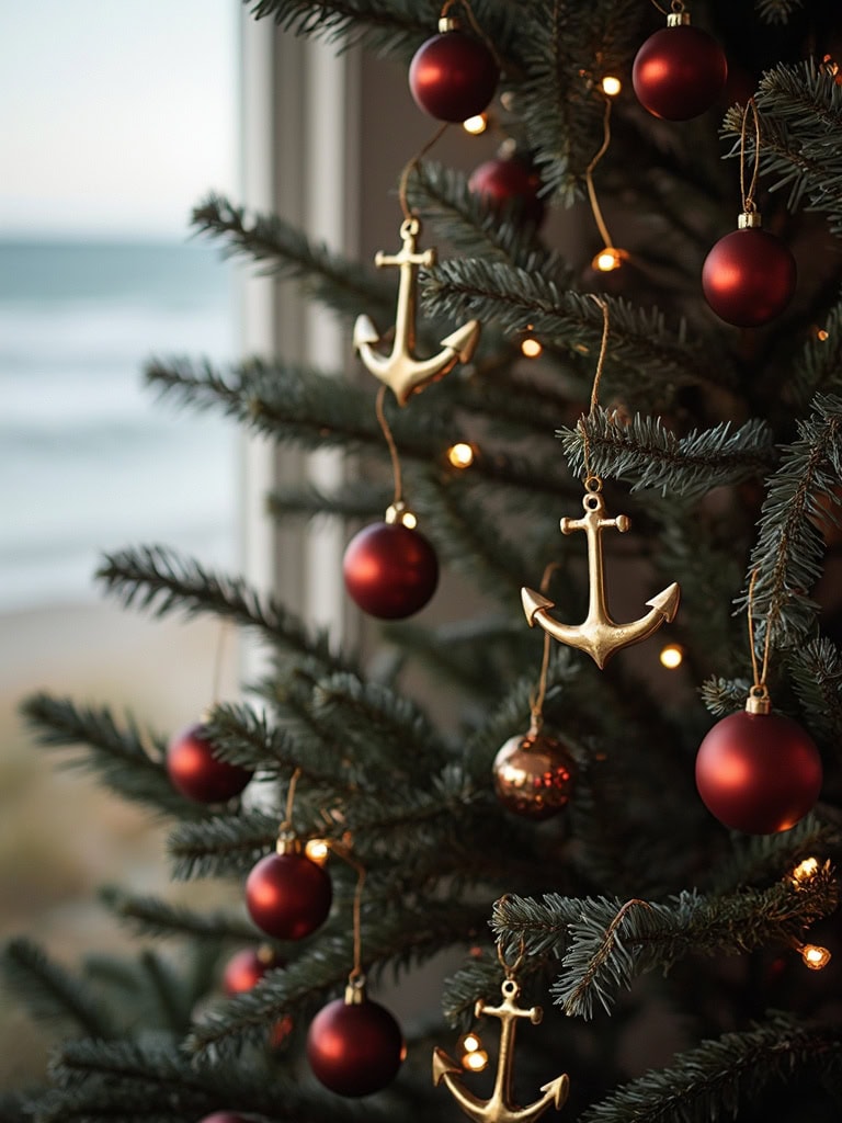 Your Beach House Christmas Tree Shouldn't Look Like a Winter Postcard (19 Real Ideas) 28 Beach House Christmas Tree Decor - Subtle Anchor Ornaments for a Quiet Nod