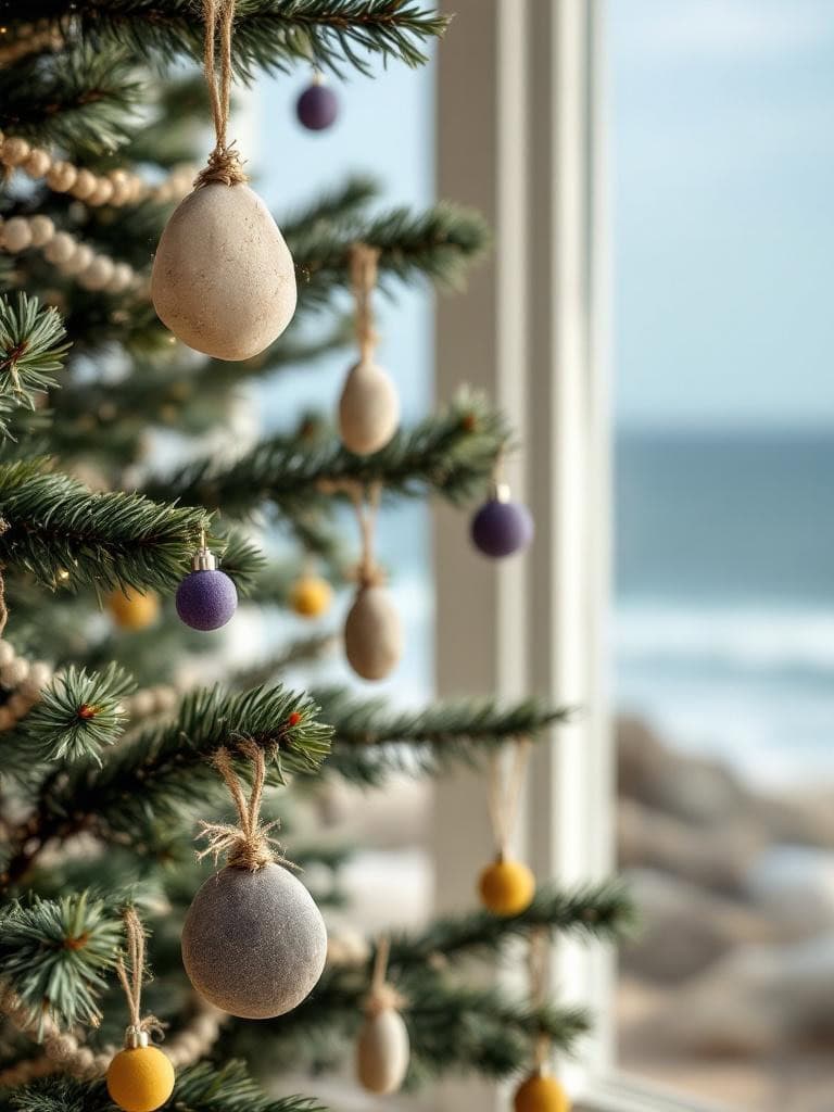 Your Beach House Christmas Tree Shouldn't Look Like a Winter Postcard (19 Real Ideas) 30 Beach House Christmas Tree Decor - Pebble and Twine Ornaments from Your Walks
