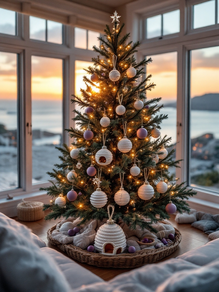 Your Beach House Christmas Tree Shouldn't Look Like a Winter Postcard (19 Real Ideas) 15 Beach House Christmas Tree Decor - Rope-Wrapped Baubles That Feel Like Home