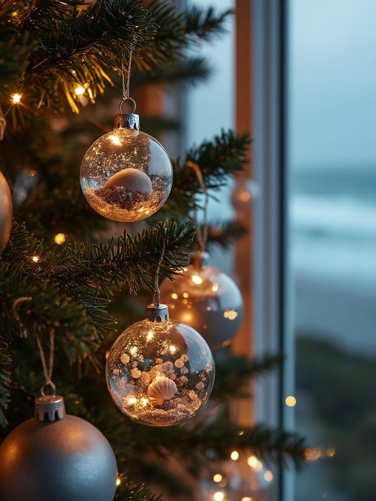 Your Beach House Christmas Tree Shouldn't Look Like a Winter Postcard (19 Real Ideas) 19 Beach House Christmas Tree Decor - Glass Ornaments Filled with Your Own Memories