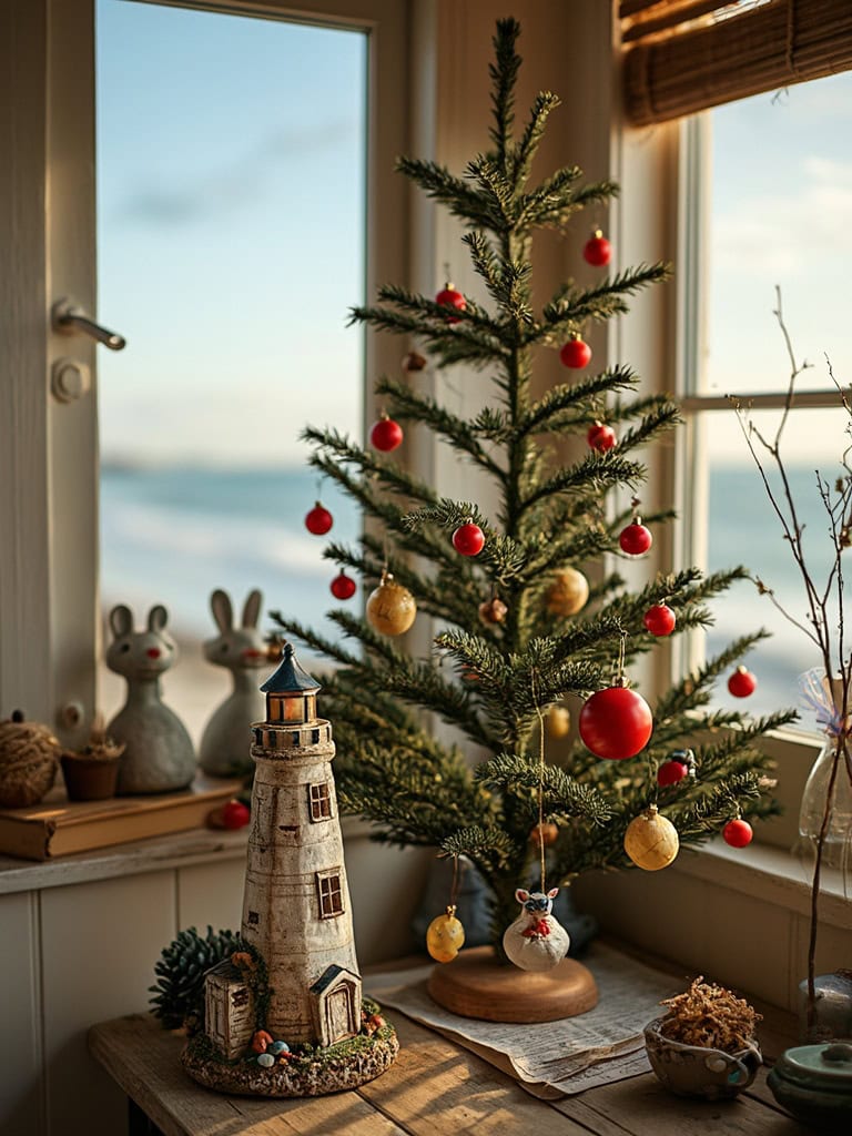 Your Beach House Christmas Tree Shouldn't Look Like a Winter Postcard (19 Real Ideas) 22 Beach House Christmas Tree Decor - Small Coastal Figurines That Tell a Story