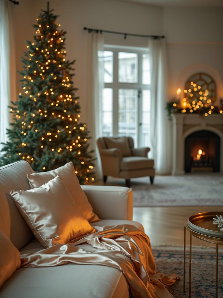 Christmas Color Trends 2025: Designer-Approved Palettes for a Luxe Holiday (Save Before They Sell Out!) 12 Christmas Color Trends 2025 - Champagne and Evergreen