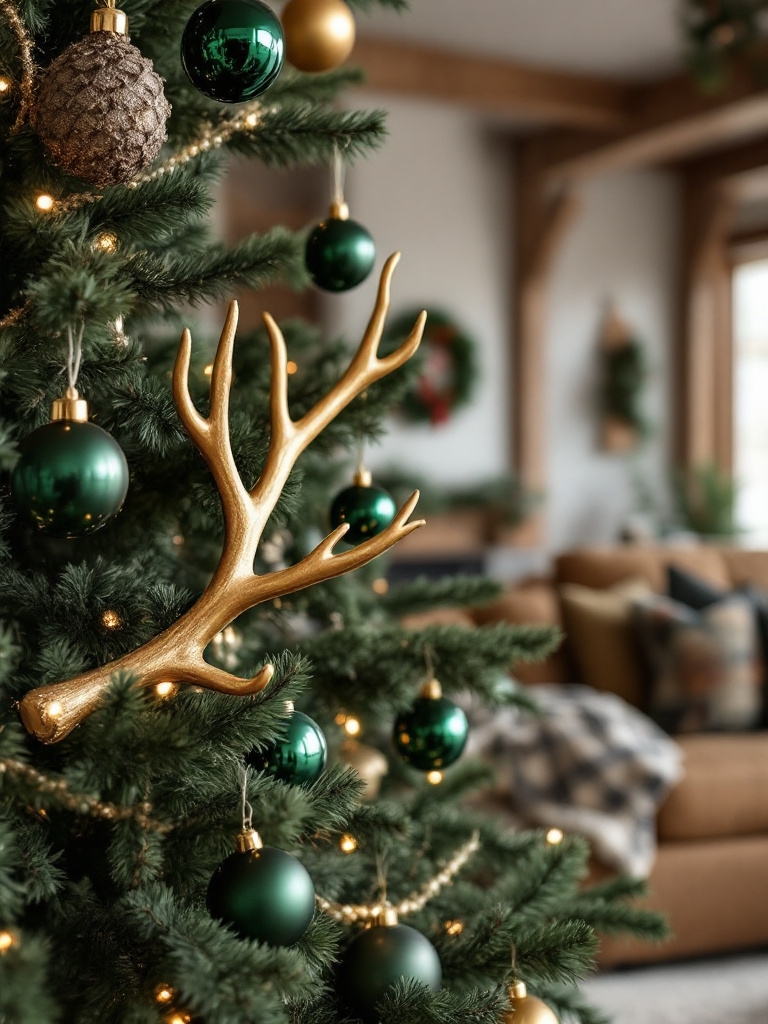 Christmas Color Trends 2025: Designer-Approved Palettes for a Luxe Holiday (Save Before They Sell Out!) 23 Christmas Color Trends 2025 - Forest Green and Antler Gold