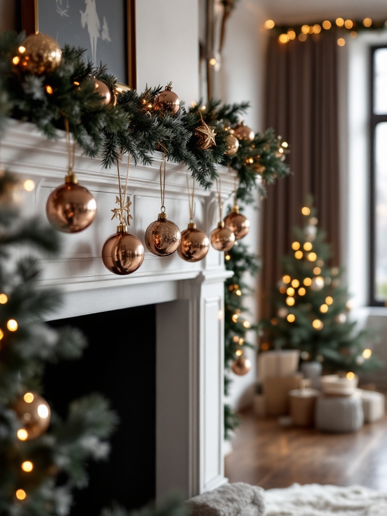 Christmas Color Trends 2025: Designer-Approved Palettes for a Luxe Holiday (Save Before They Sell Out!) 28 Christmas Color Trends 2025 - Charcoal and Rose Gold