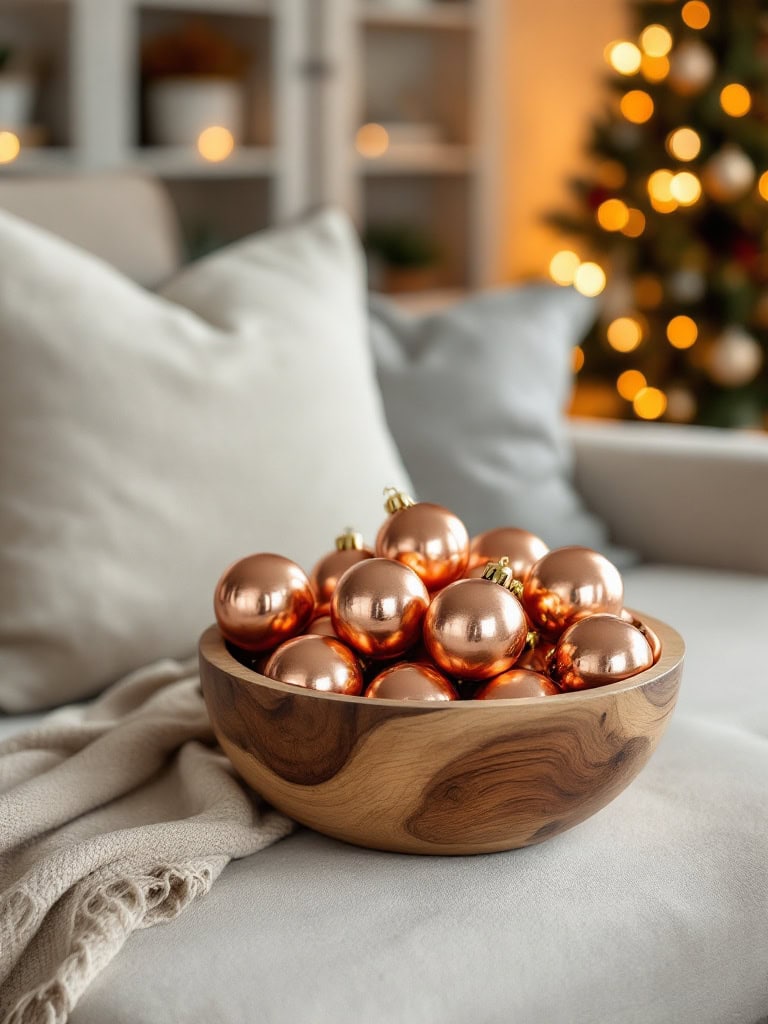 Christmas Color Trends 2025: Designer-Approved Palettes for a Luxe Holiday (Save Before They Sell Out!) 14 Christmas Color Trends 2025 - Creamy Oatmeal and Burnished Copper