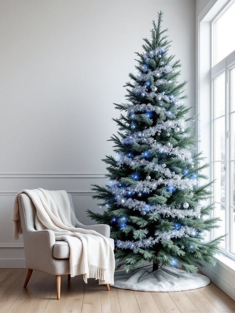 Christmas Color Trends 2025: Designer-Approved Palettes for a Luxe Holiday (Save Before They Sell Out!) 20 Christmas Color Trends 2025 - Icy Blue and Sterling Silver