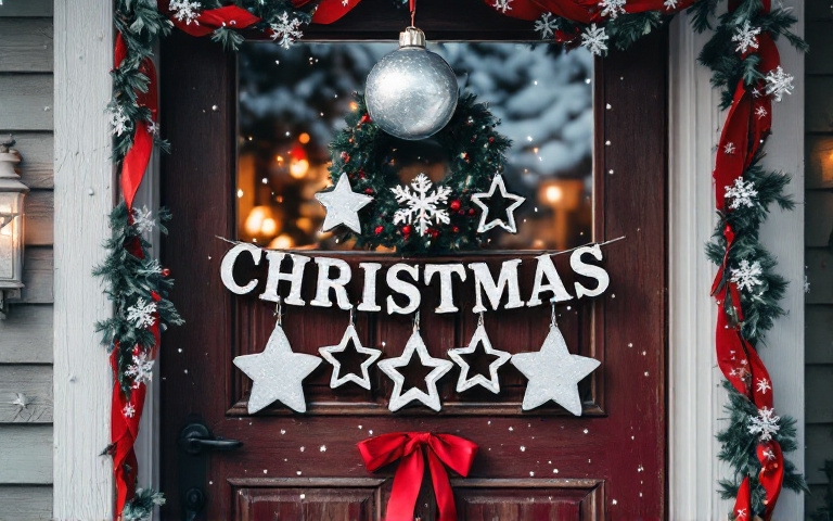 15 Christmas Door Decoration Ideas