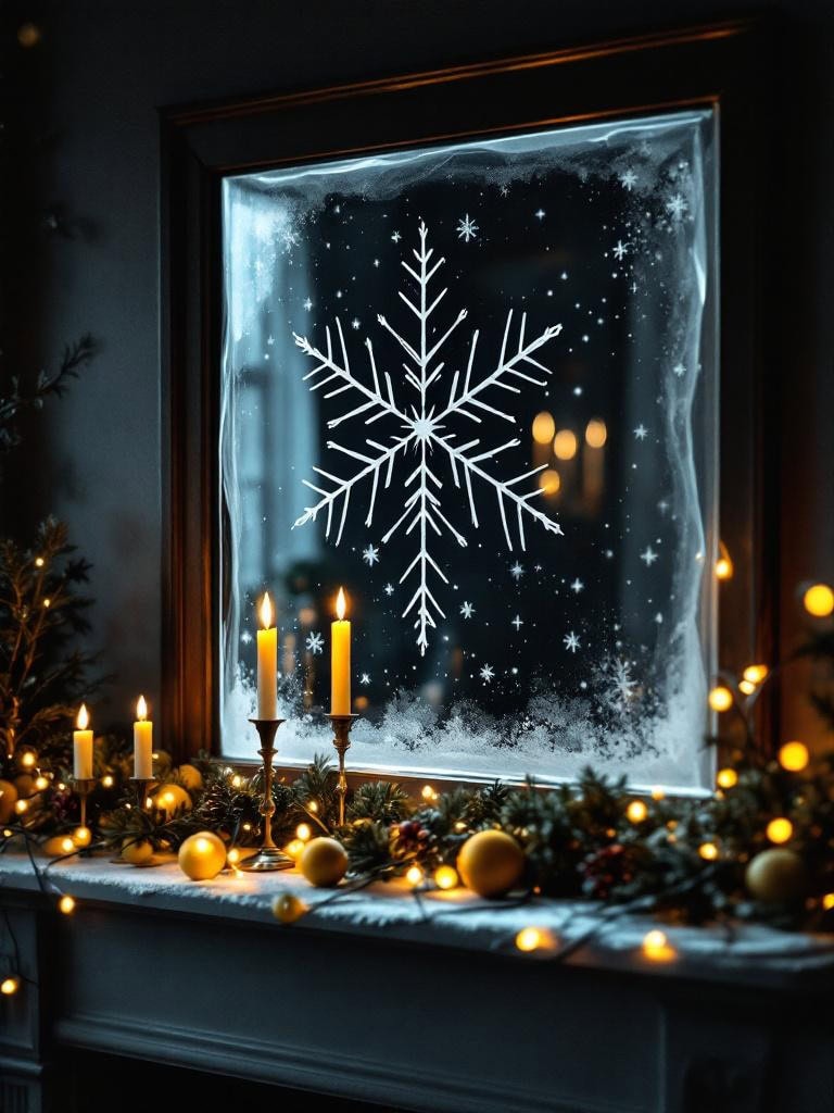 21 Effortless Moody Christmas Decor Ideas: Luxury Without the Stress 27 Moody Christmas Decor Ideas - Replaced the mantel mirror