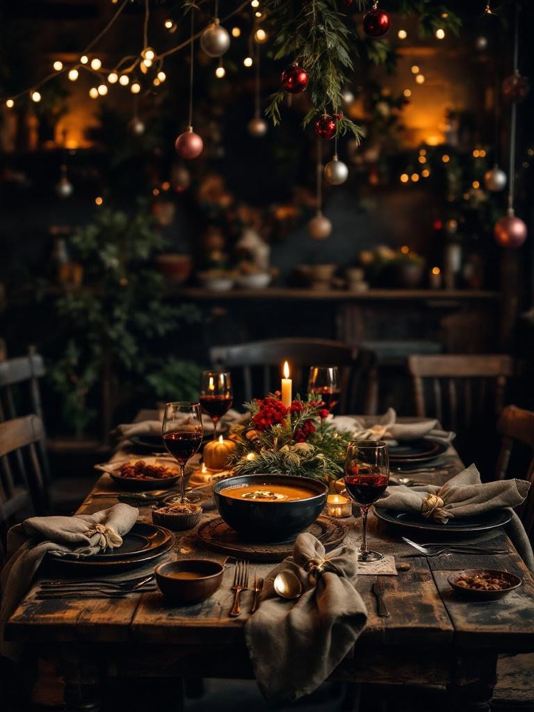 21 Effortless Moody Christmas Decor Ideas: Luxury Without the Stress 40 Moody Christmas Decor Ideas - No good china saved for ghosts