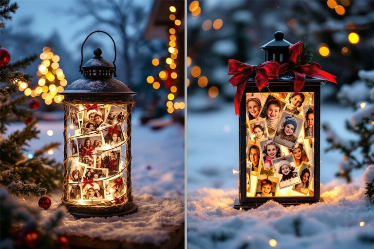 Outdoor Christmas Lantern Ideas - Photo Spiral