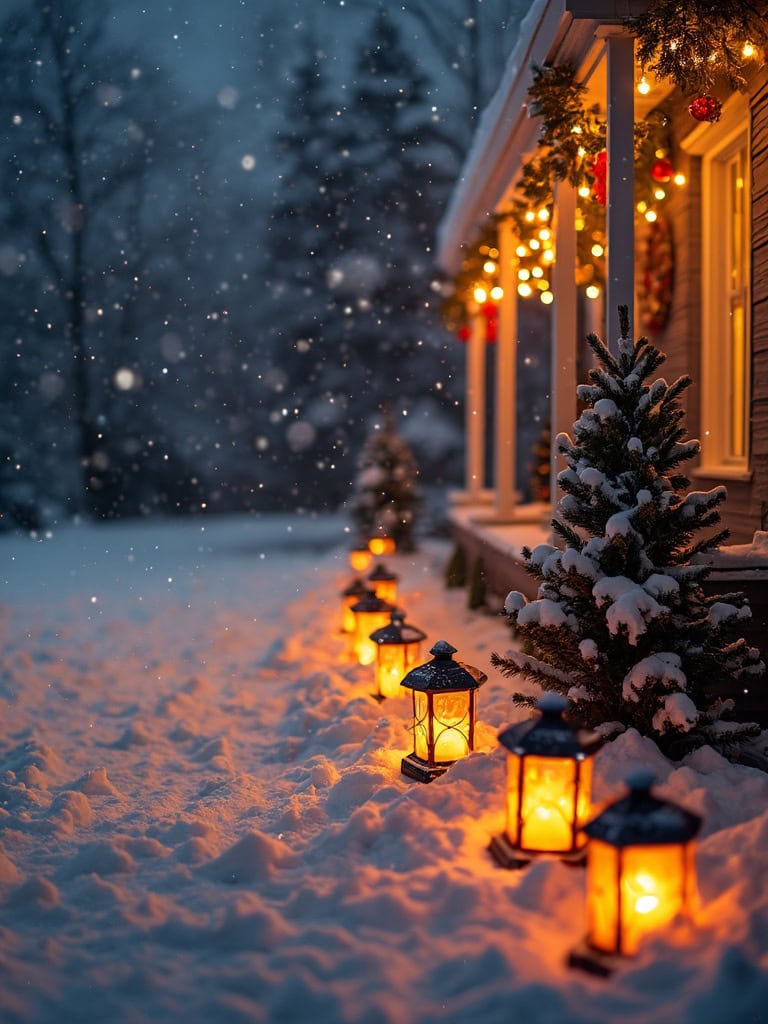 Outdoor Christmas Lantern Ideas - Goodnight Blink