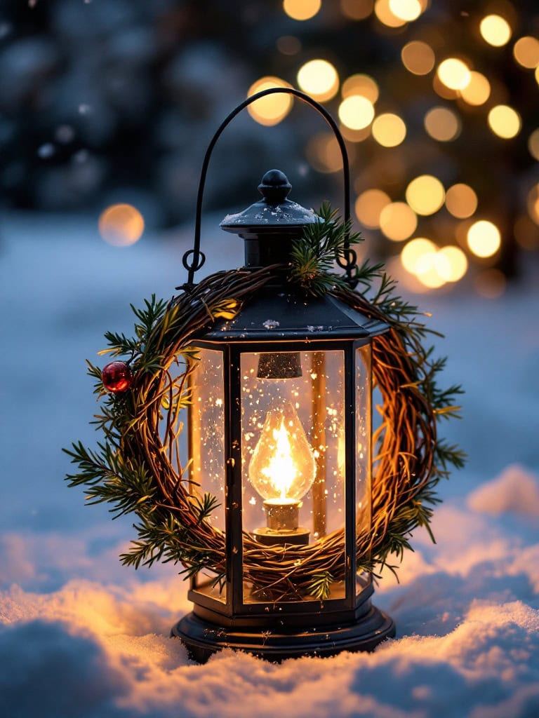 Outdoor Christmas Lantern Ideas - Wrelet