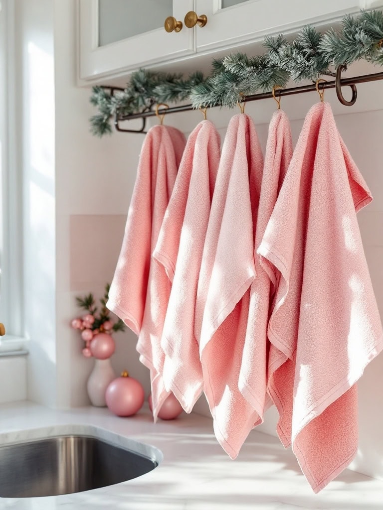 Pink Winter Home Decor Ideas - Kitchen Towels That Caused a Revelation