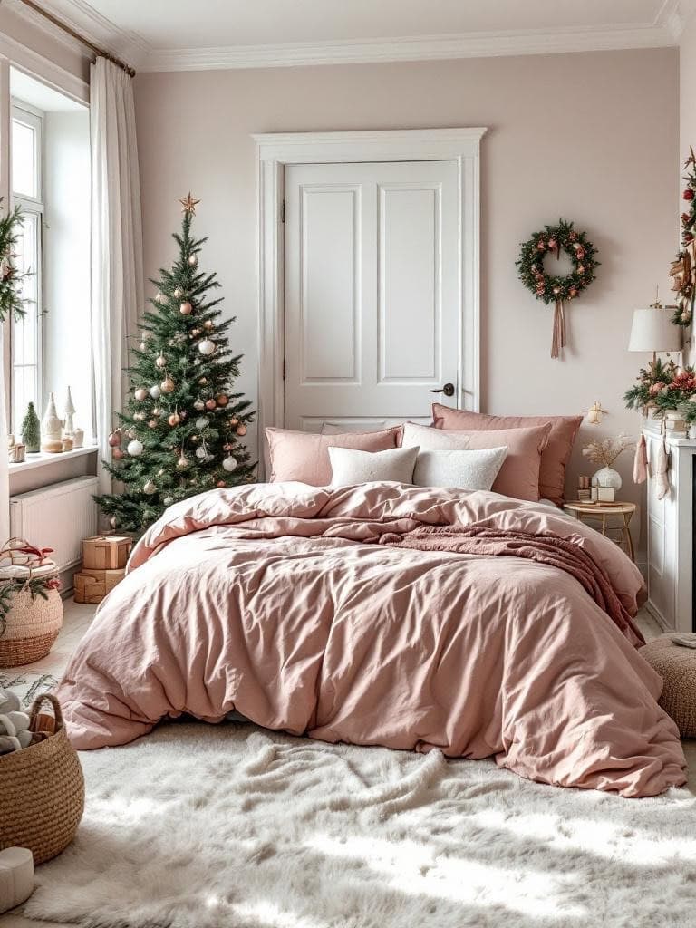 Pink Winter Home Decor Ideas - Sheets That Make Me Feel Rich (I'm Not)