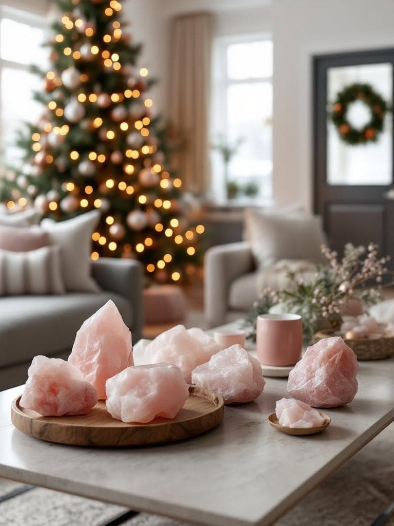 Pink Winter Home Decor Ideas - Crystals From a Sketchy Shop