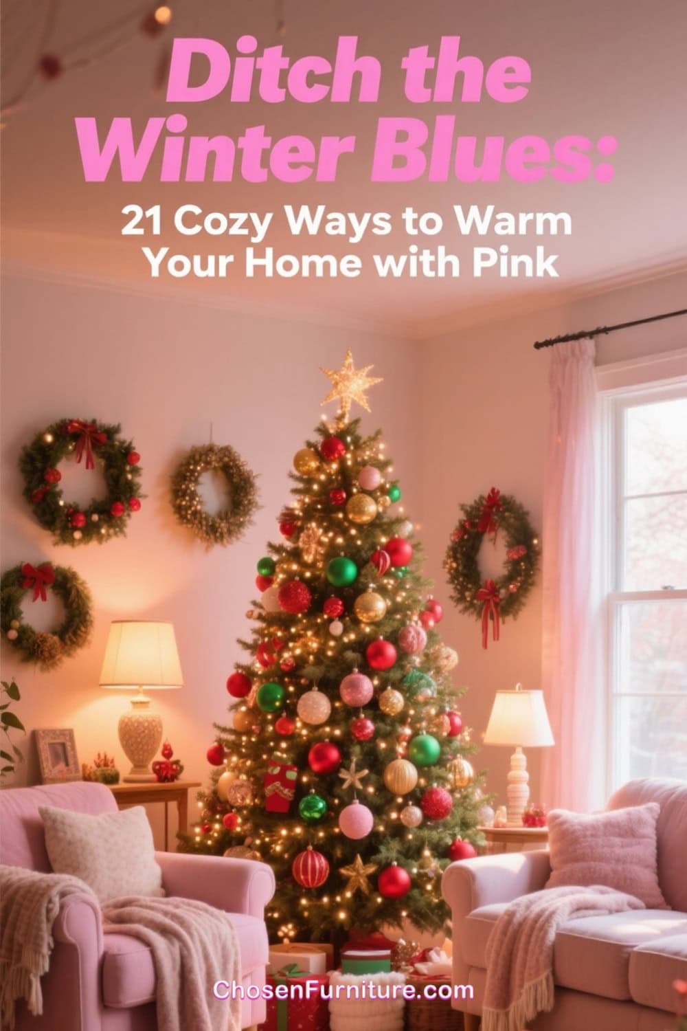 Ditch the Winter Blues: 21 Pink Winter Home Decor Ideas