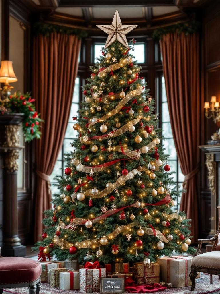 21 Ralph Lauren Christmas Tree Decor Ideas for a Luxe Holiday 15 Ralph Lauren Christmas Tree Decor - The Barn Wood Star Topper