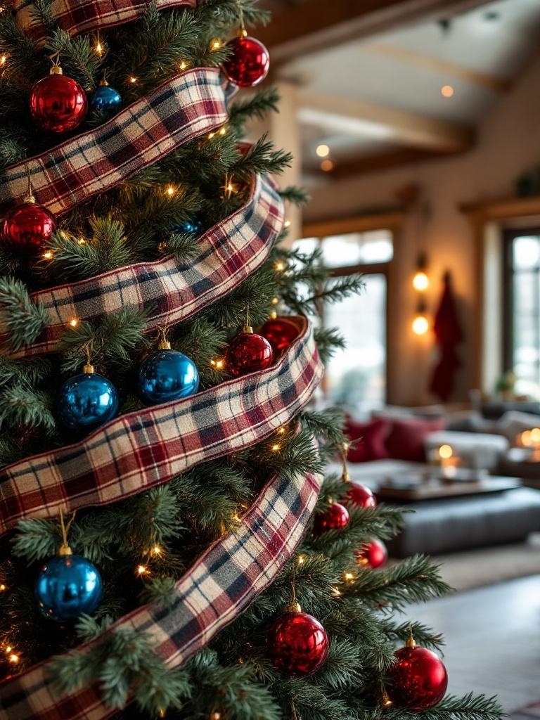 21 Ralph Lauren Christmas Tree Decor Ideas for a Luxe Holiday 31 Ralph Lauren Christmas Tree Decor - Pendleton Blanket Stripe