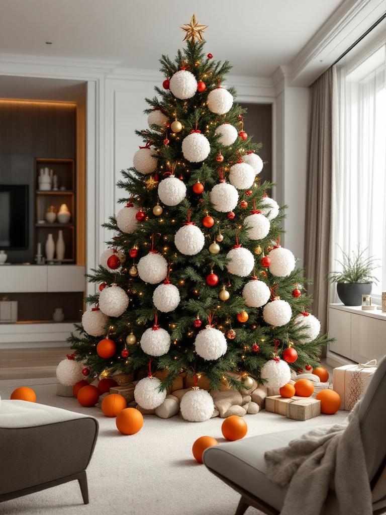 21 Ralph Lauren Christmas Tree Decor Ideas for a Luxe Holiday 41 Ralph Lauren Christmas Tree Decor - Wool Sock Snowballs