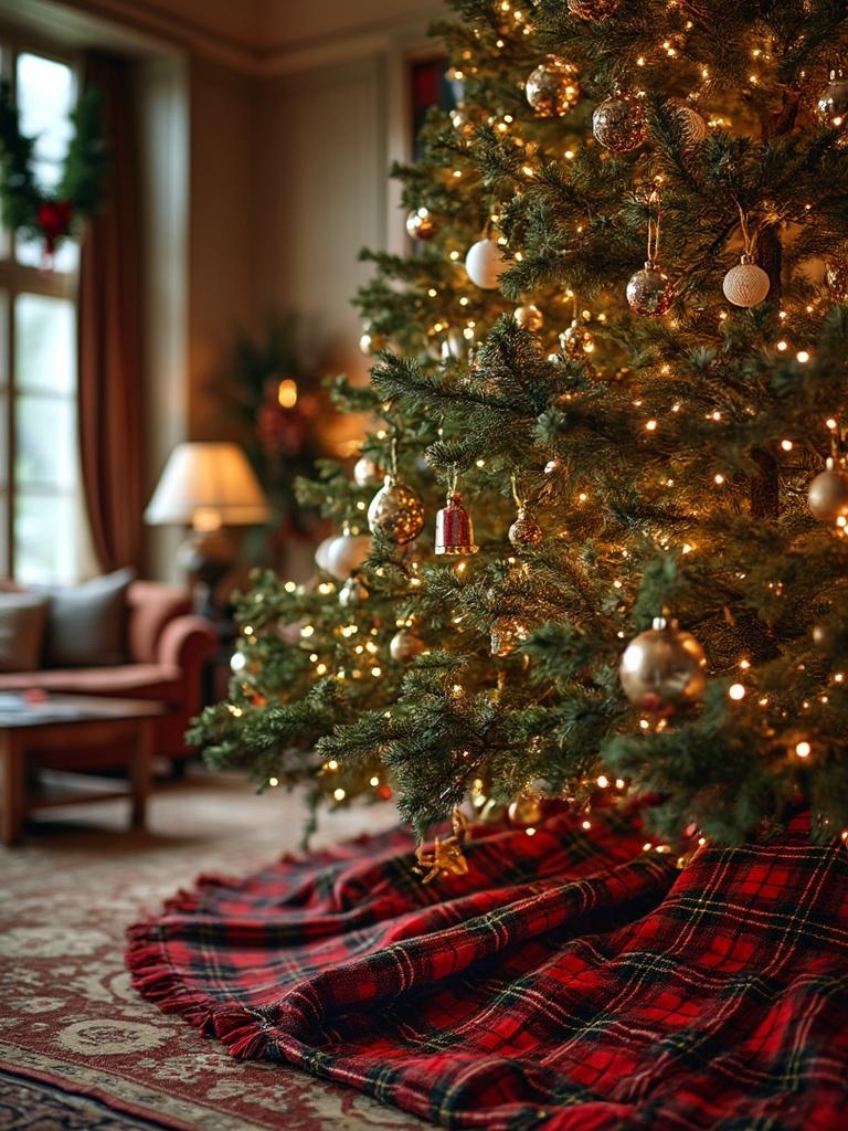 21 Ralph Lauren Christmas Tree Decor Ideas for a Luxe Holiday 21 Ralph Lauren Christmas Tree Decor - Tartan Tree Collar