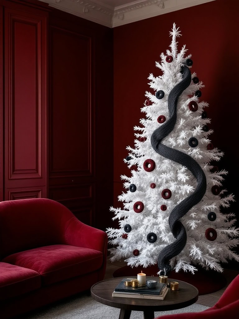 White Christmas Tree Decor Ideas - Cashmere and Graphite