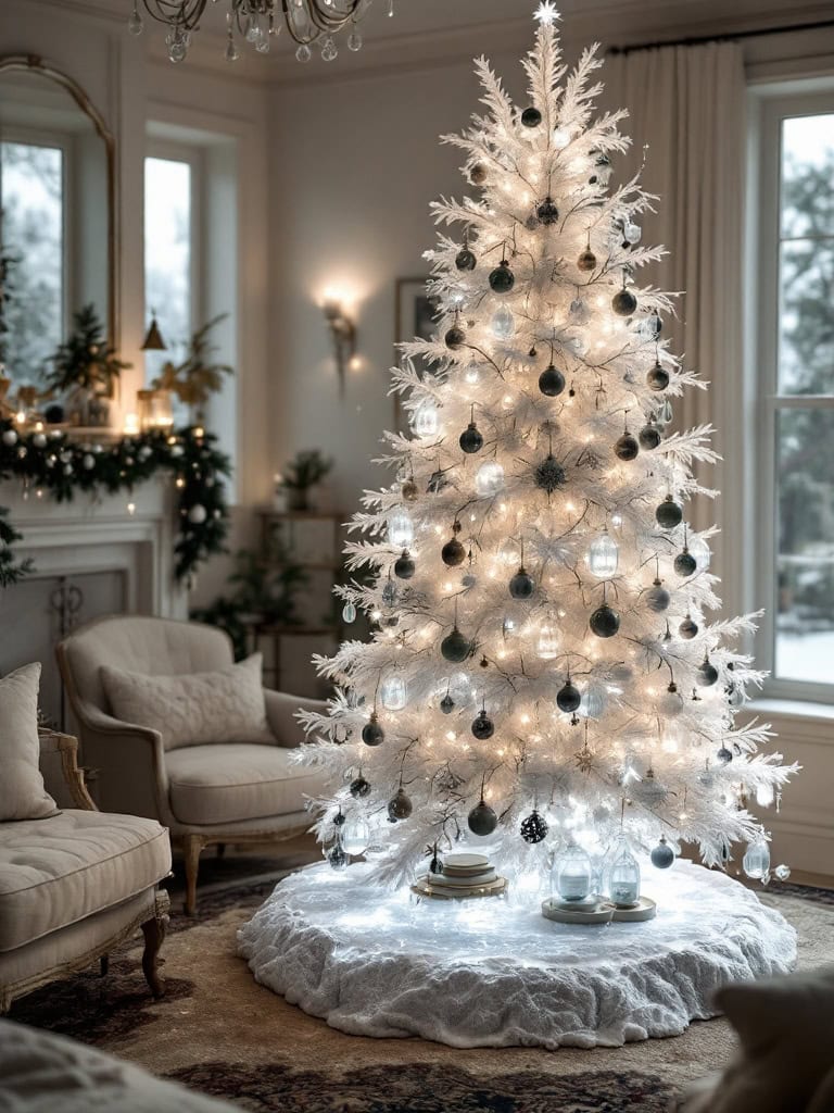 White Christmas Tree Decor Ideas - Glasshouse Frost