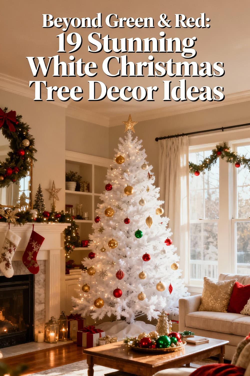 Beyond Green & Red: 19 Stunning White Christmas Tree Decor Ideas