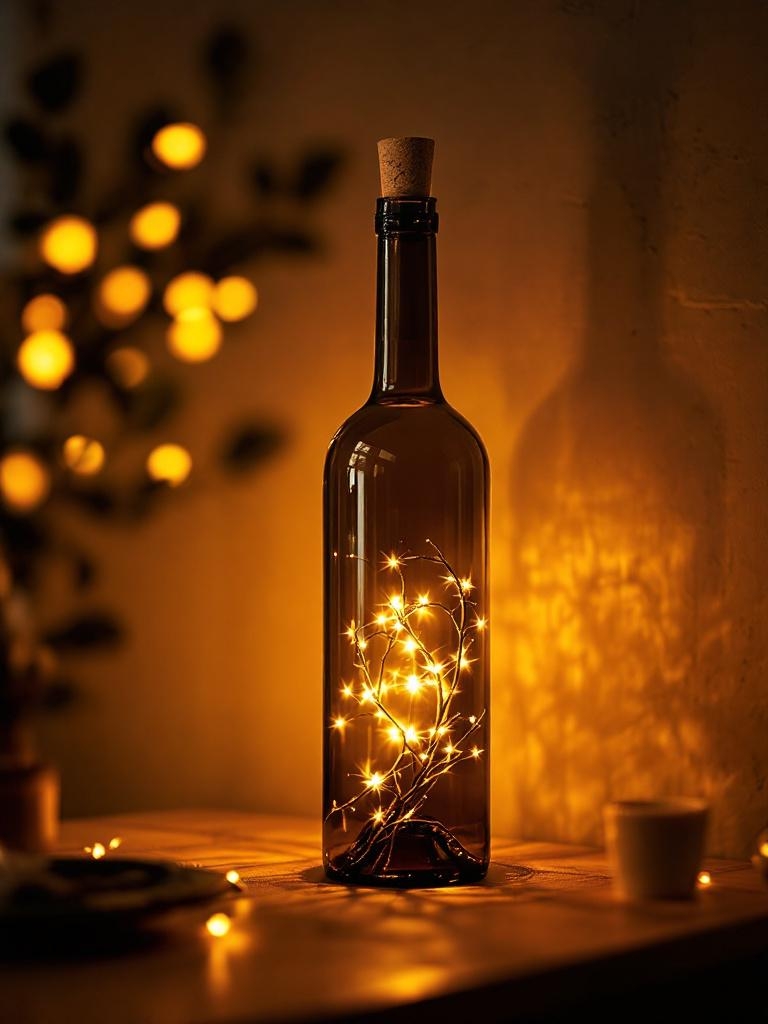 Turn Old Wine Bottles into Cordless Lamps