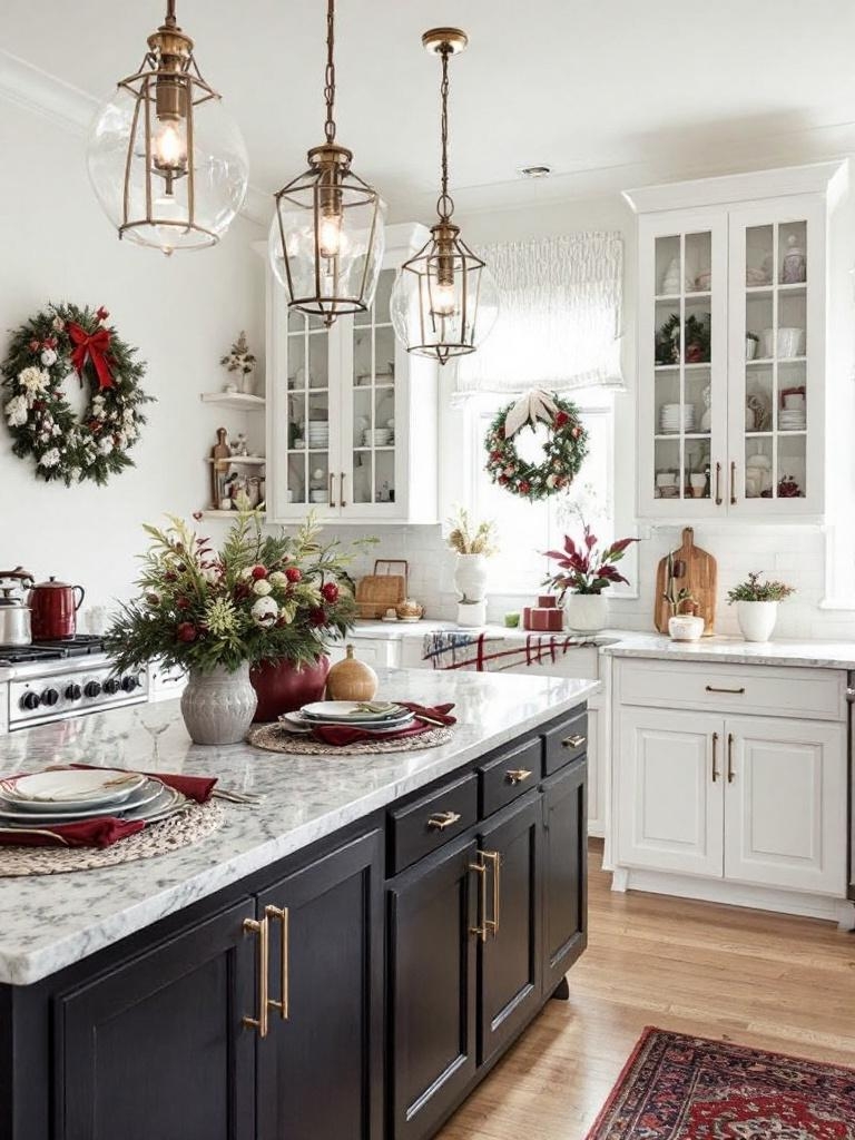 19 Stunning Burgundy Christmas Decor Inspirations For A Cozy Holiday 24 Burgundy Christmas Decor Inspirations - Kitchen Accents