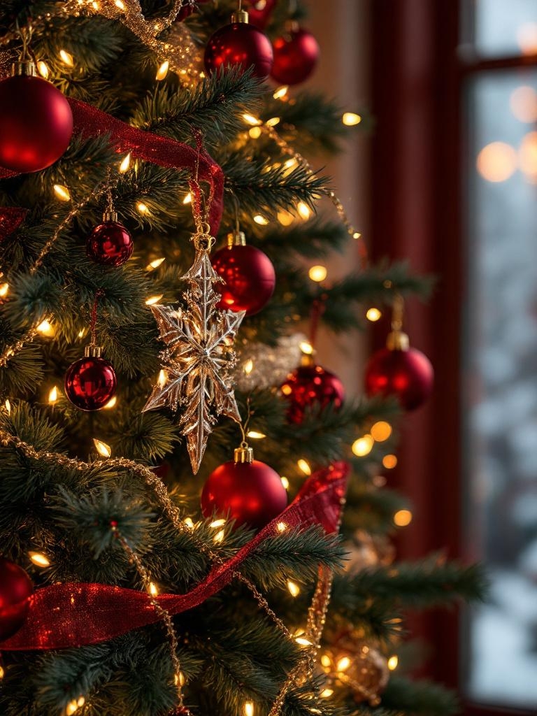 19 Stunning Burgundy Christmas Decor Inspirations For A Cozy Holiday 28 Burgundy Christmas Decor Inspirations - Lighting Accents