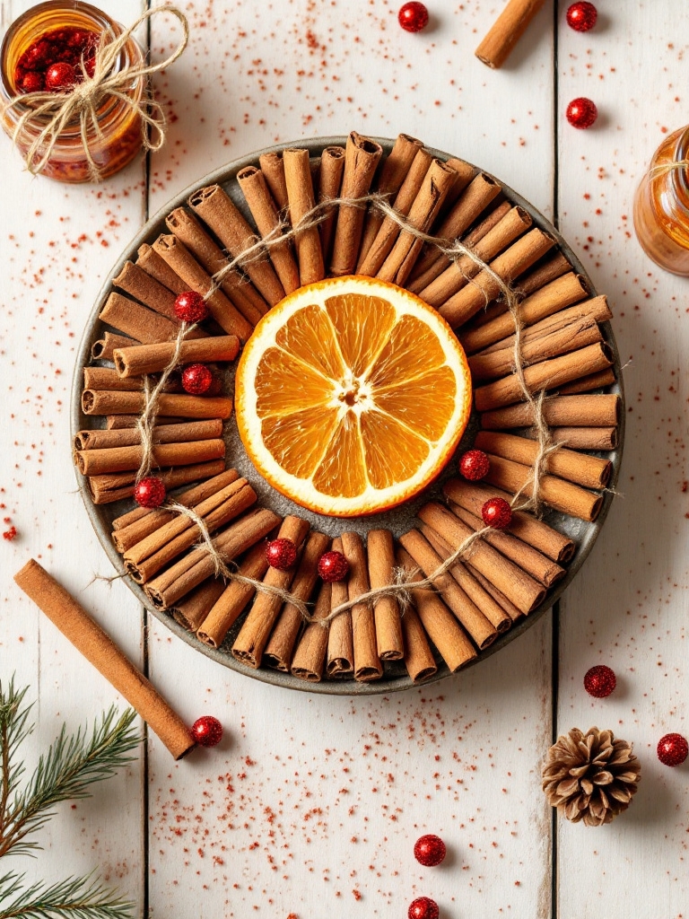 19 Dollar Tree Christmas Decor Hacks Under $1 (You'll Want ALL 19!) 21 Christmas Village Decor Ideas Cinnamon Stick Centerpiece