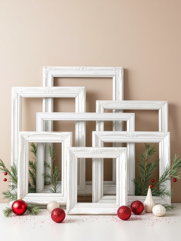 19 Dollar Tree Christmas Decor Hacks Under $1 (You'll Want ALL 19!) 19 Christmas Village Decor Ideas Vintage Frames for Character