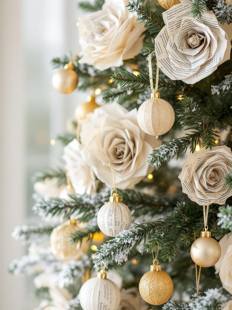 The Literary Chic Paper Ornament Tree