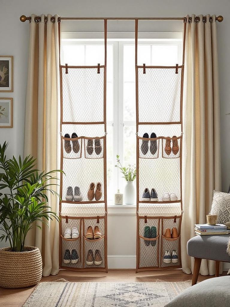 14 Smart Storage Solutions for a Tidy Winter Living Room 20 Clip-on Curtain Pocket