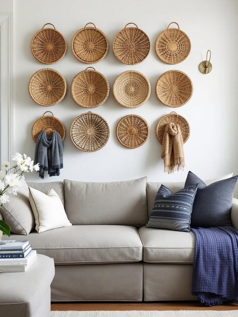 14 Smart Storage Solutions for a Tidy Winter Living Room 15 Wicker Baskets as Art