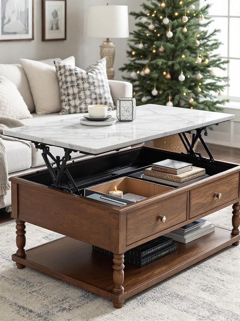 14 Smart Storage Solutions for a Tidy Winter Living Room 17 Lift-Top Coffee Table