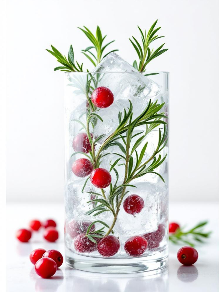 15 DIY Winter Centerpiece Decor Ideas (That Look Expensive) 22 Frozen Herb Cubes Vase