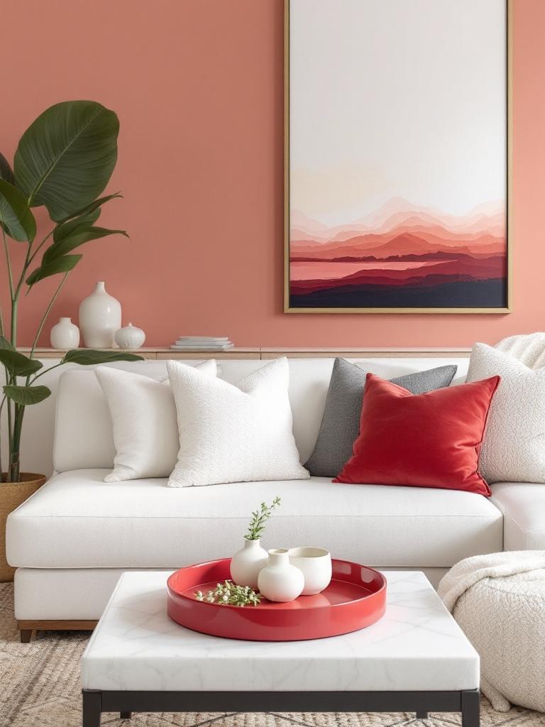 7 Winter Color Palettes That Will Transform Your Living Room 11 Cranberry Pop + Snow White