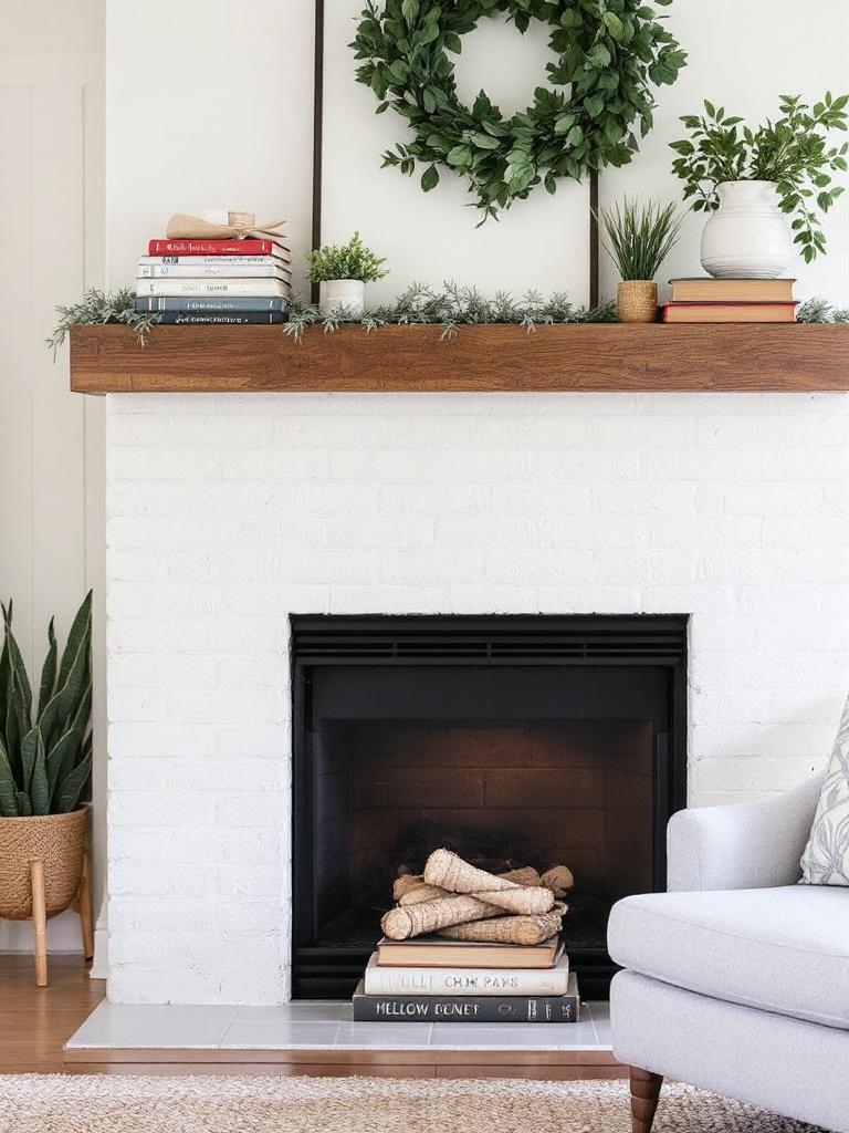 13 Winter Fireside Decor Ideas for the Coziest Spot in the House 16 Stacked Vintage Books for Instant Height