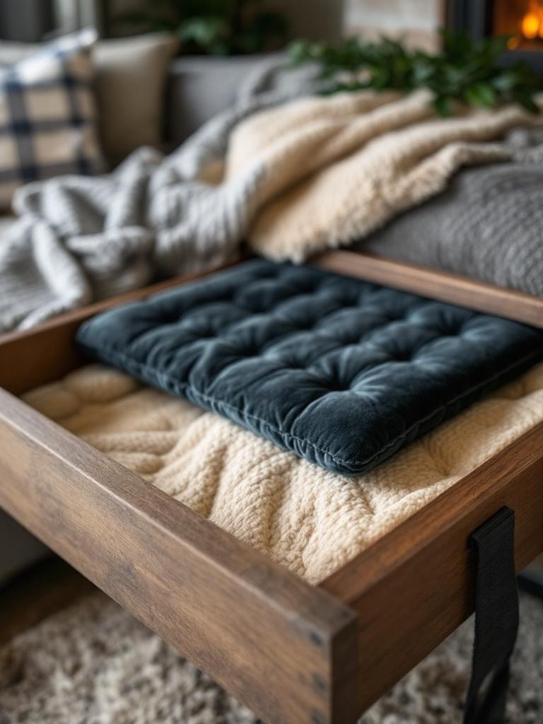 17 Winter Living Room Details That Turn Cold Nights Into Cozy Ones 22 Weighted Lap Pad Drawer