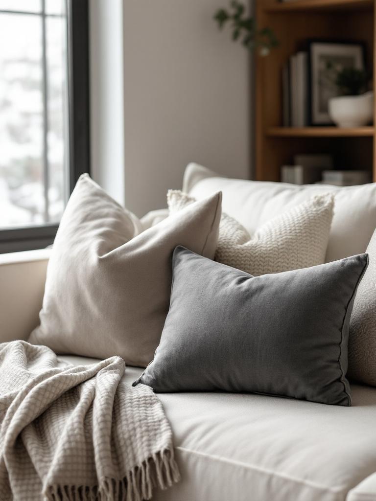 17 Winter Living Room Details That Turn Cold Nights Into Cozy Ones 17 Pillow Rotation Hack